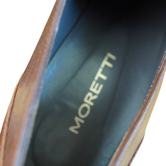 Alberto Moretti Womens‎ Brown Italian Leather Lace-Up Heeled Oxfords Size 9 - Picture 8 of 10
